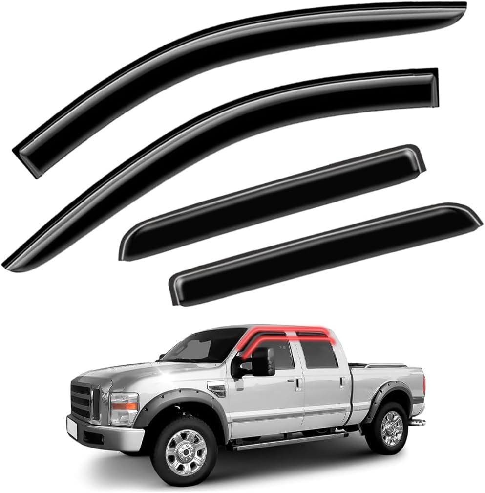 Window Visors & Rain Guards for 1999-2016 Ford Super Duty