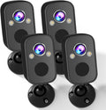 Smart Security Cameras - Color Night Vision, AI Detection, Siren Alarm