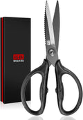 SHAN ZU 8.4 in Titanium Heavy Duty Kitchen Scissors - Durable Shears