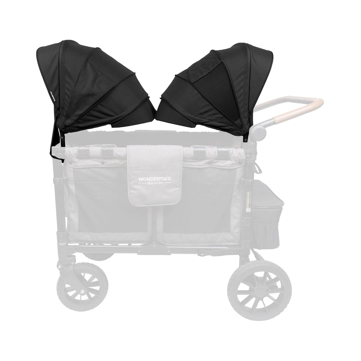 WONDERFOLD Retractable Stroller Canopy with Peek-a-Boo Window
