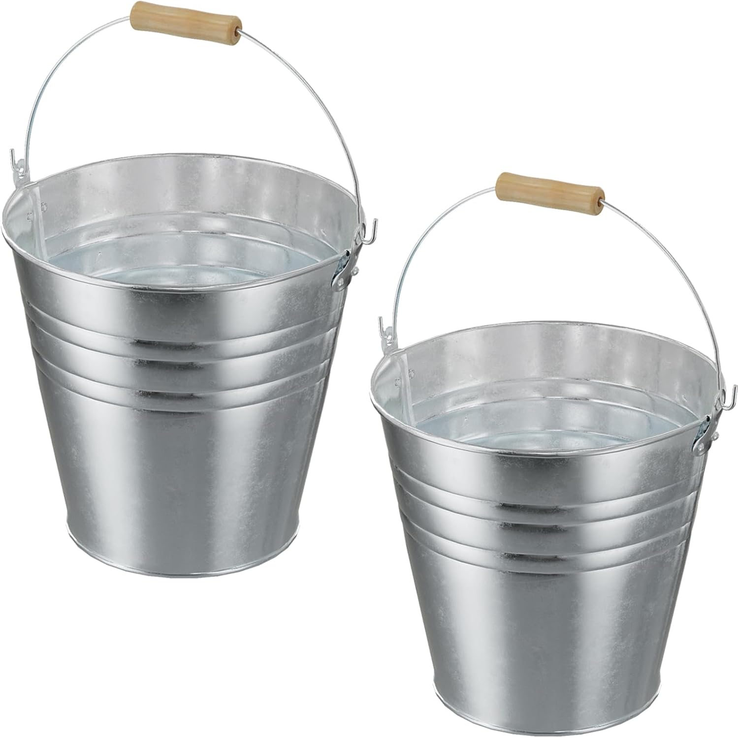 4 Gallon Galvanized Ice Bucket - Large Rustproof Drink Tub