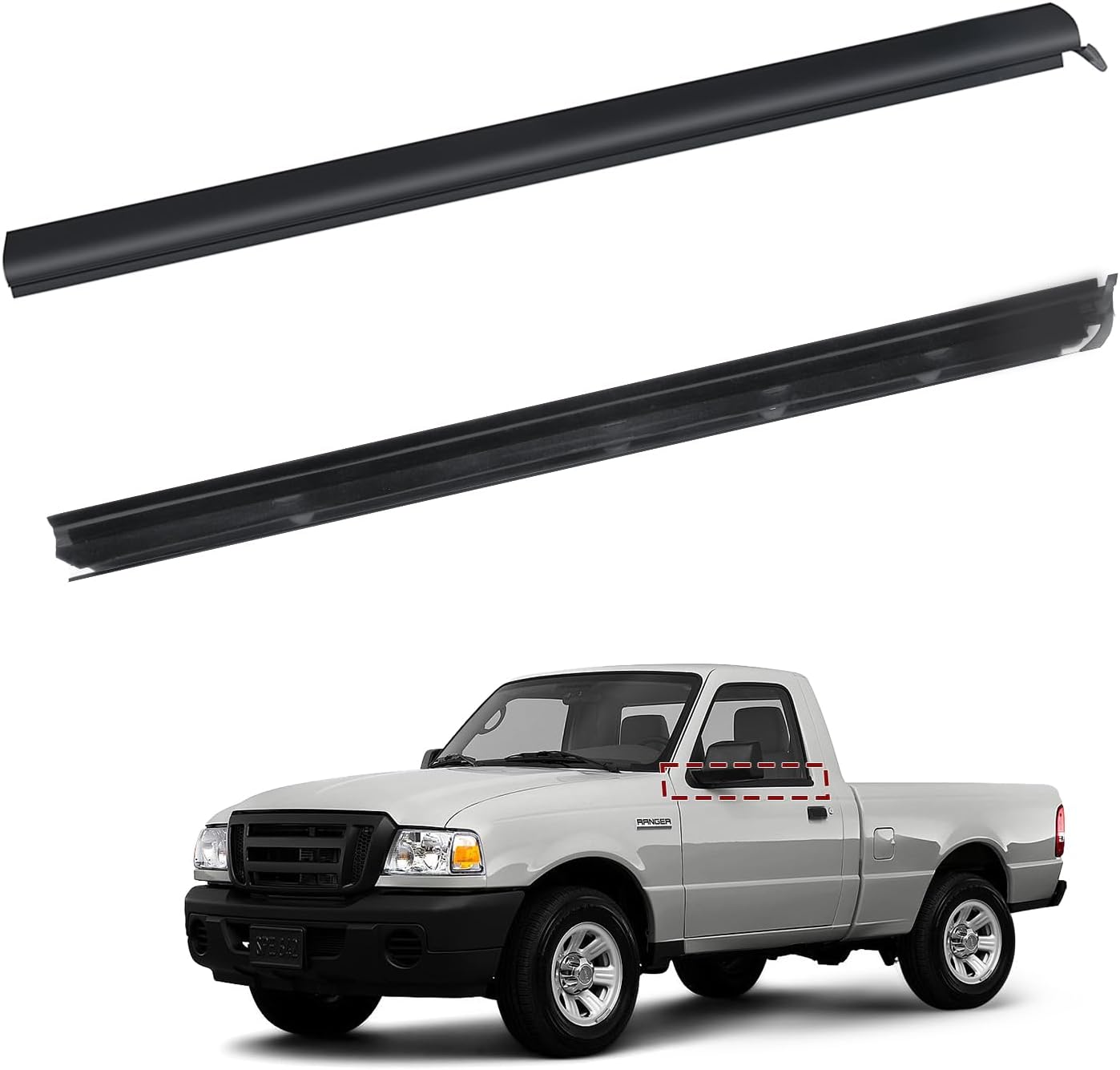 Window Trim Molding for Ford Ranger 1999-2011 - Durable Seal