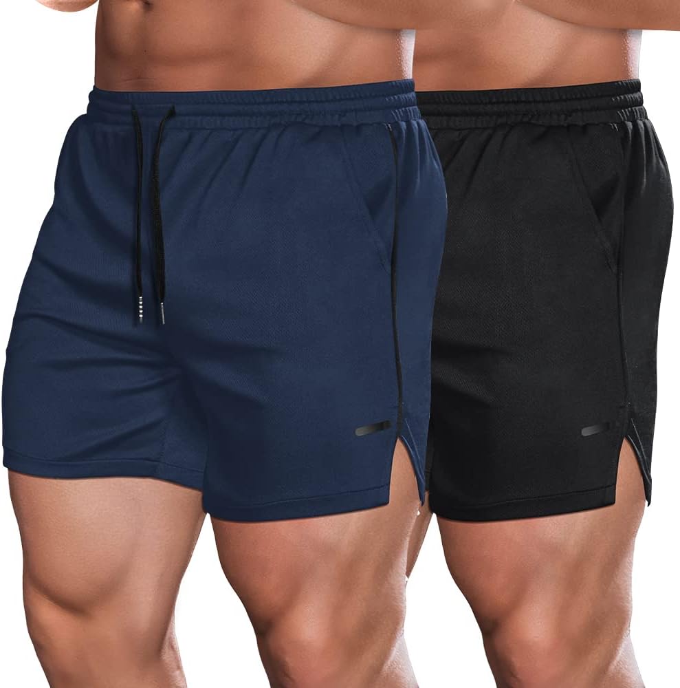 COOFANDY Men's 2 Pack Gym Workout Shorts for Active Lifestyle