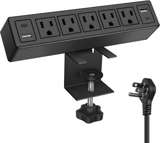 ANNQUAN 40W Fast Charging USB C Power Strip - Surge Protector Desk Station