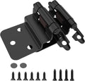 Chibery 3/8 in Inset Cabinet Hinges 25 Pairs - Self Closing Matte