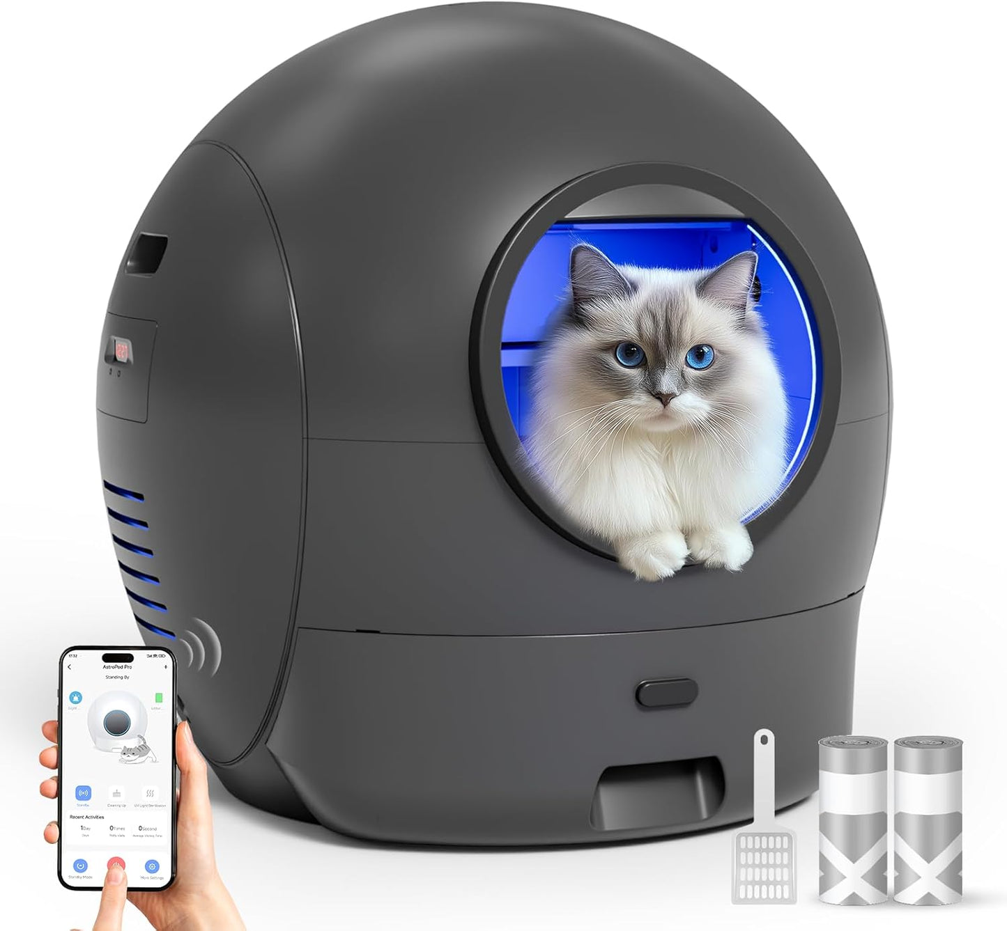 Smart Self-Cleaning Cat Box w/ APP Control