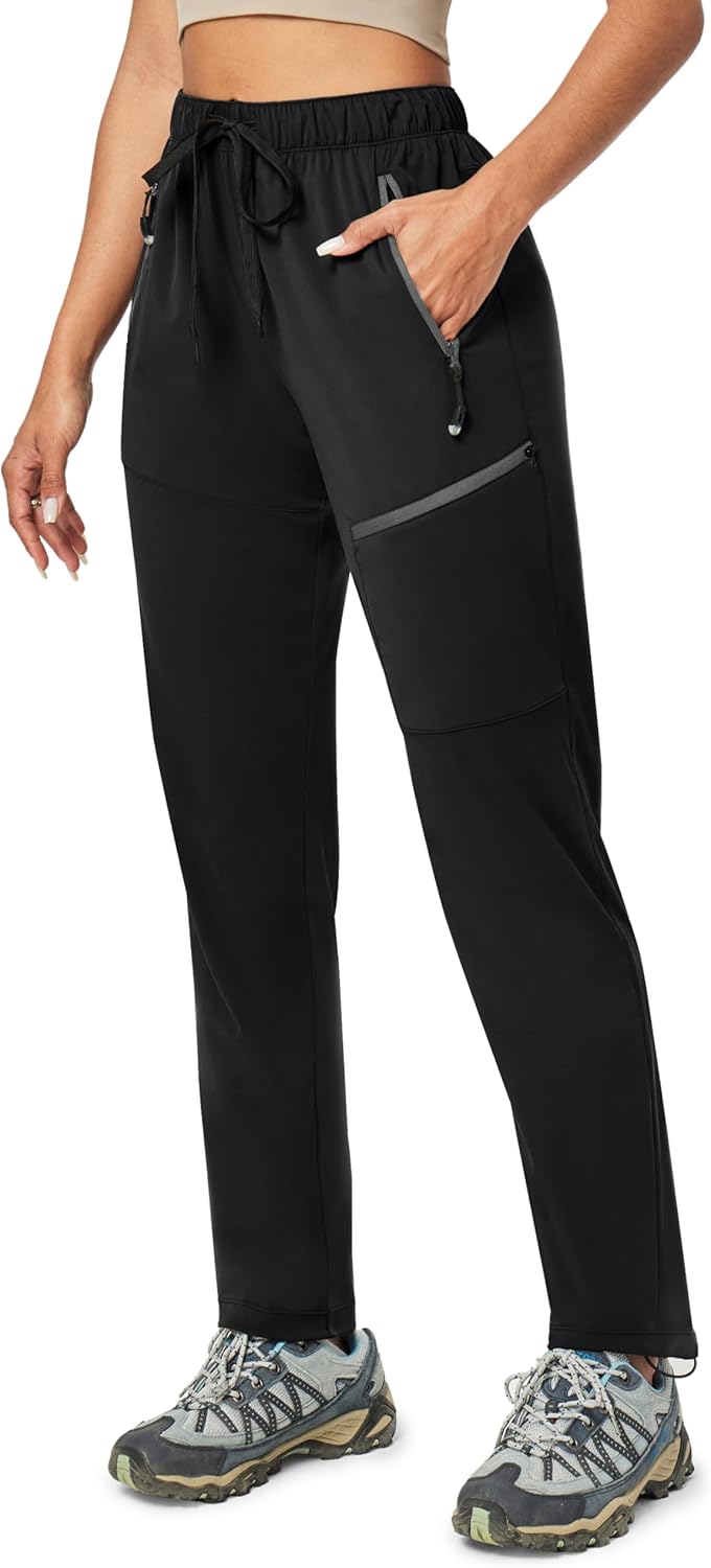 Ewedoos Women's Lightweight Hiking Pants for Travel and Camping