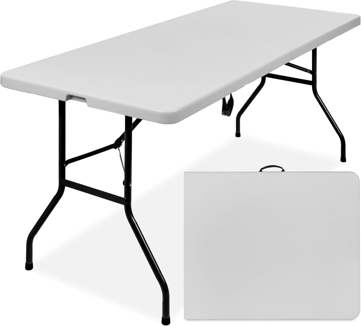 Best Choice Products 6ft Folding Table for Indoor Outdoor Use