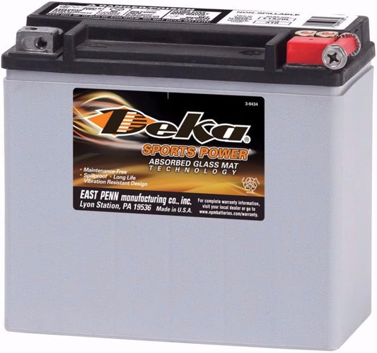 Deka Power Sports ETX20L Battery - Reliable 12 Volt Performance