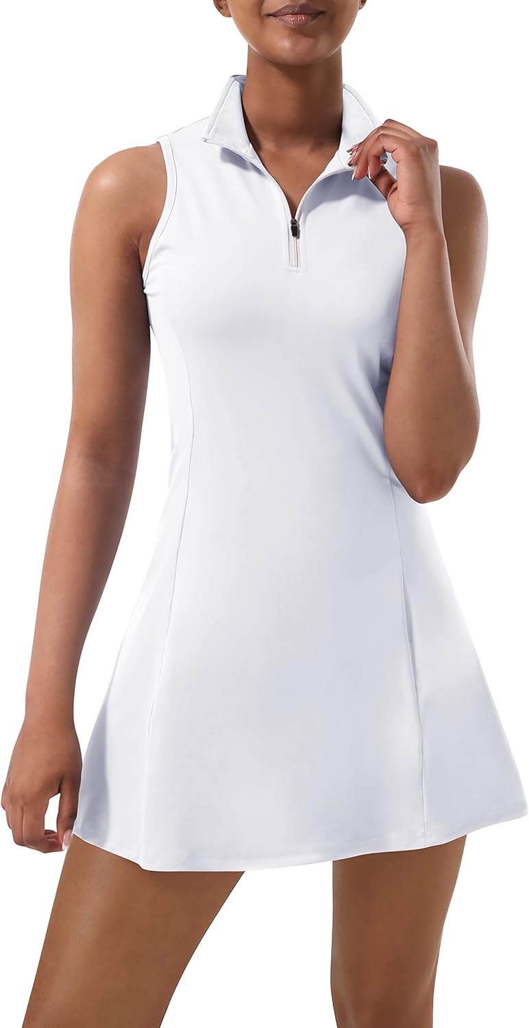 Tennis Dress for Women with Built in Shorts and Pockets