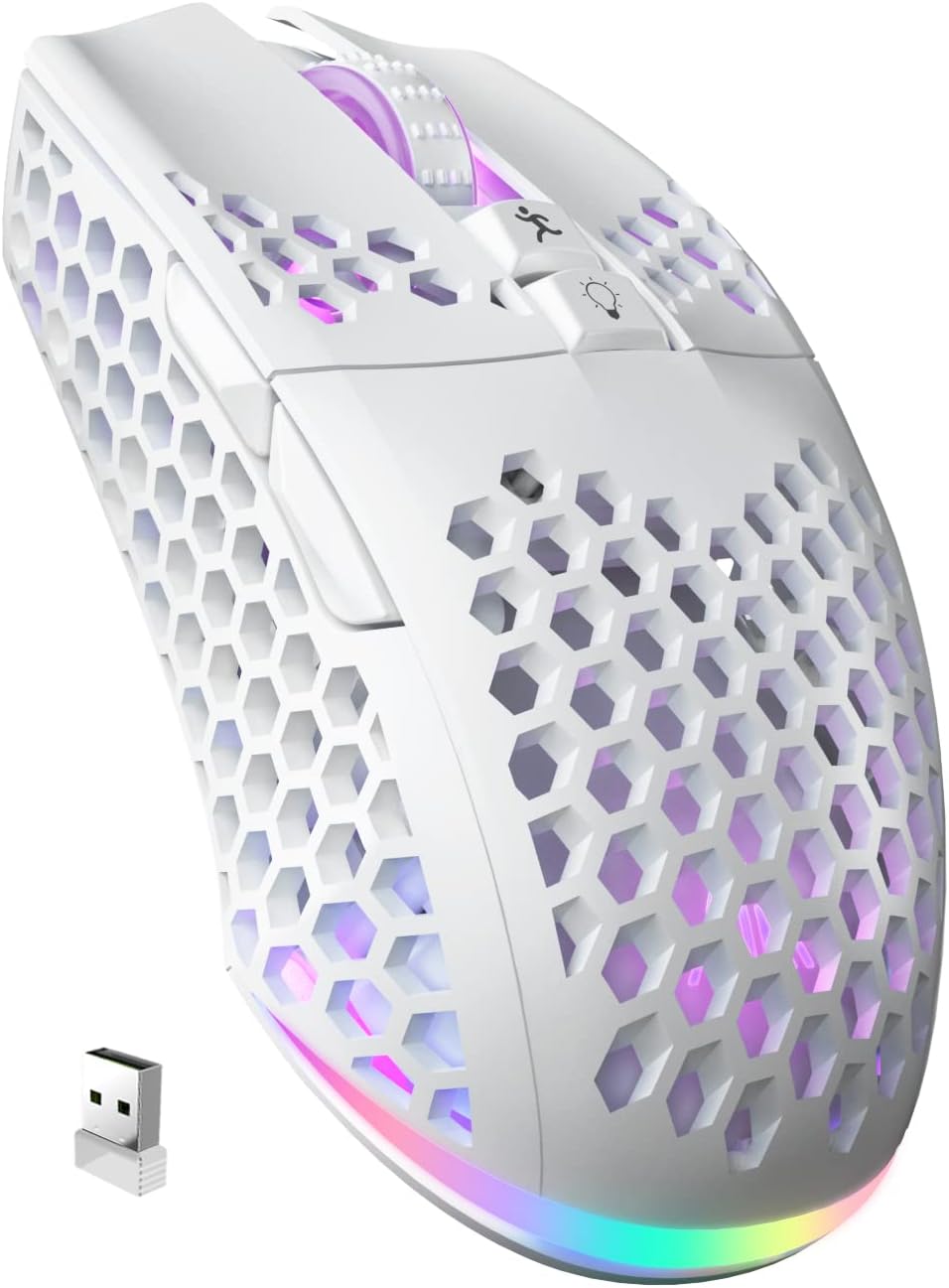 SM600 Wireless Gaming Mouse - 8000 DPI Tri-Mode Efficiency