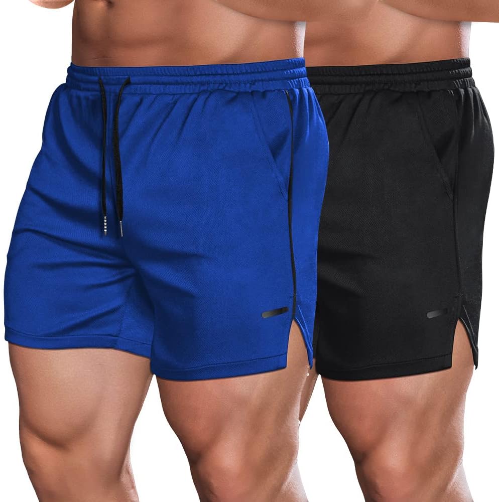 COOFANDY Men's 2 Pack Gym Workout Shorts for Active Lifestyles