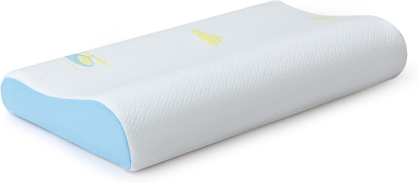 Hcore Memory Foam Pillow for Sleeping - Adjustable Travel Comfort