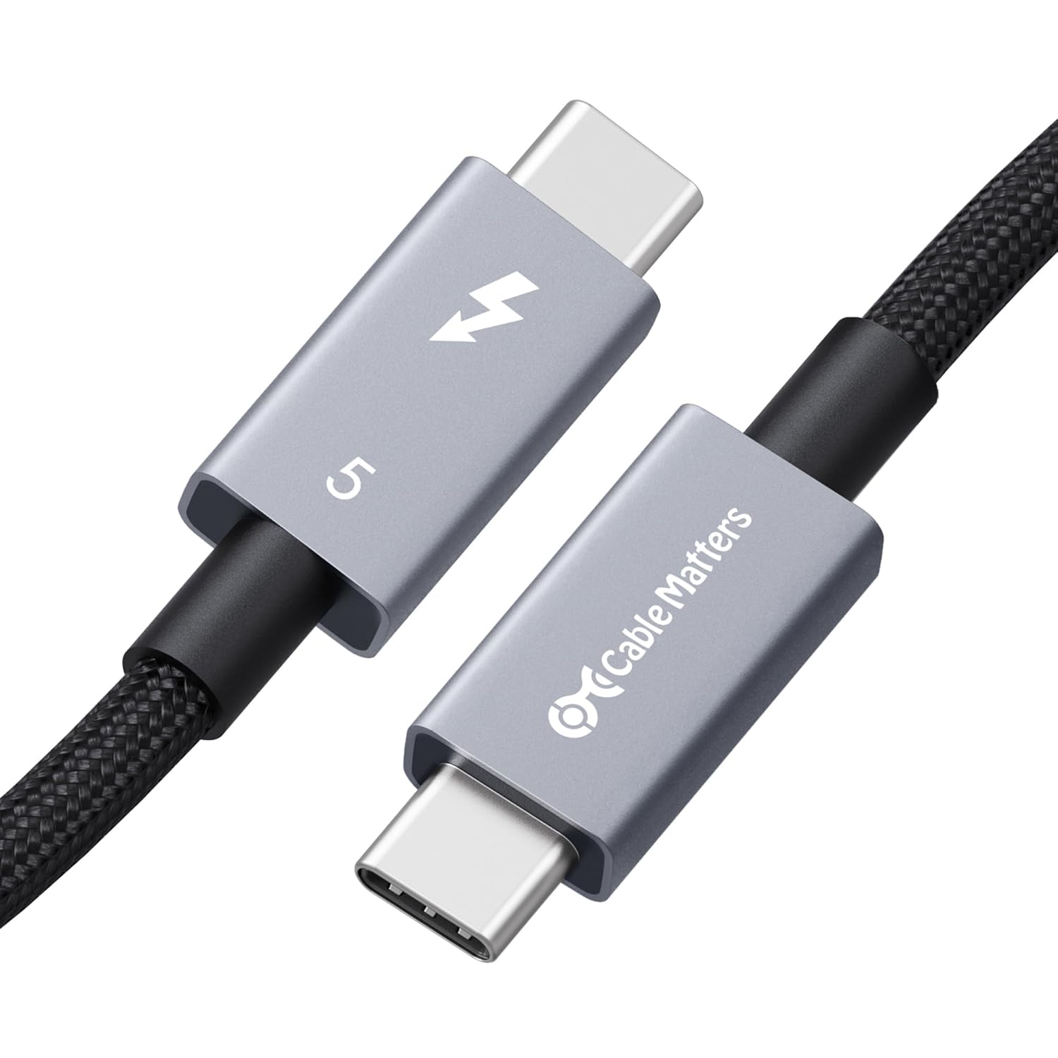 Thunderbolt 5 Cable with 80Gbps Speed and 240W Charging Power