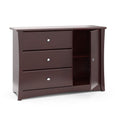 Storkcraft Crescent 3 Drawer Combo Dresser (Espresso) - Nursery