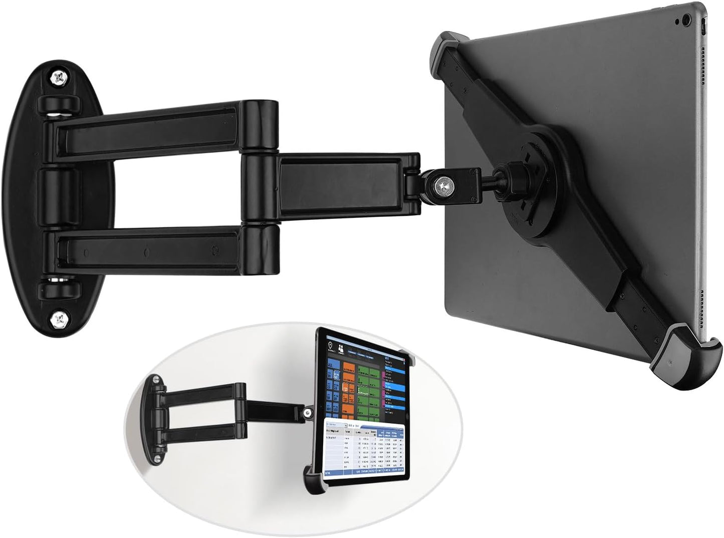 Foldable Tablet Wall Mount Holder for 9.5 to 14.5 in Devices