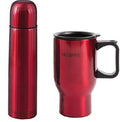 Stay Hot on the Go with Mr. Coffee's Red Metallic Travel Set