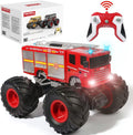 Remote Control Monster Truck 1:18 Scale RC Fire Truck - Big Wheels
