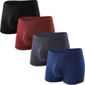 BAMBOO COOL Mens Underwear Trunks for Men 3 or 4 Pack - Soft Open-Fly