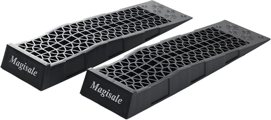 Magisale Low Profile Plastic Car Service Ramps for Maintenance