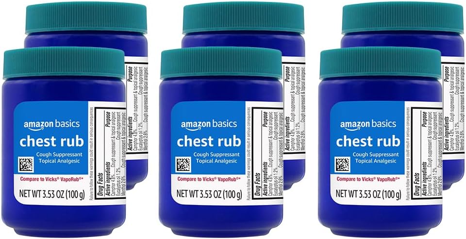 Chest Rub Cough Suppressant Ointment for Temporary Relief