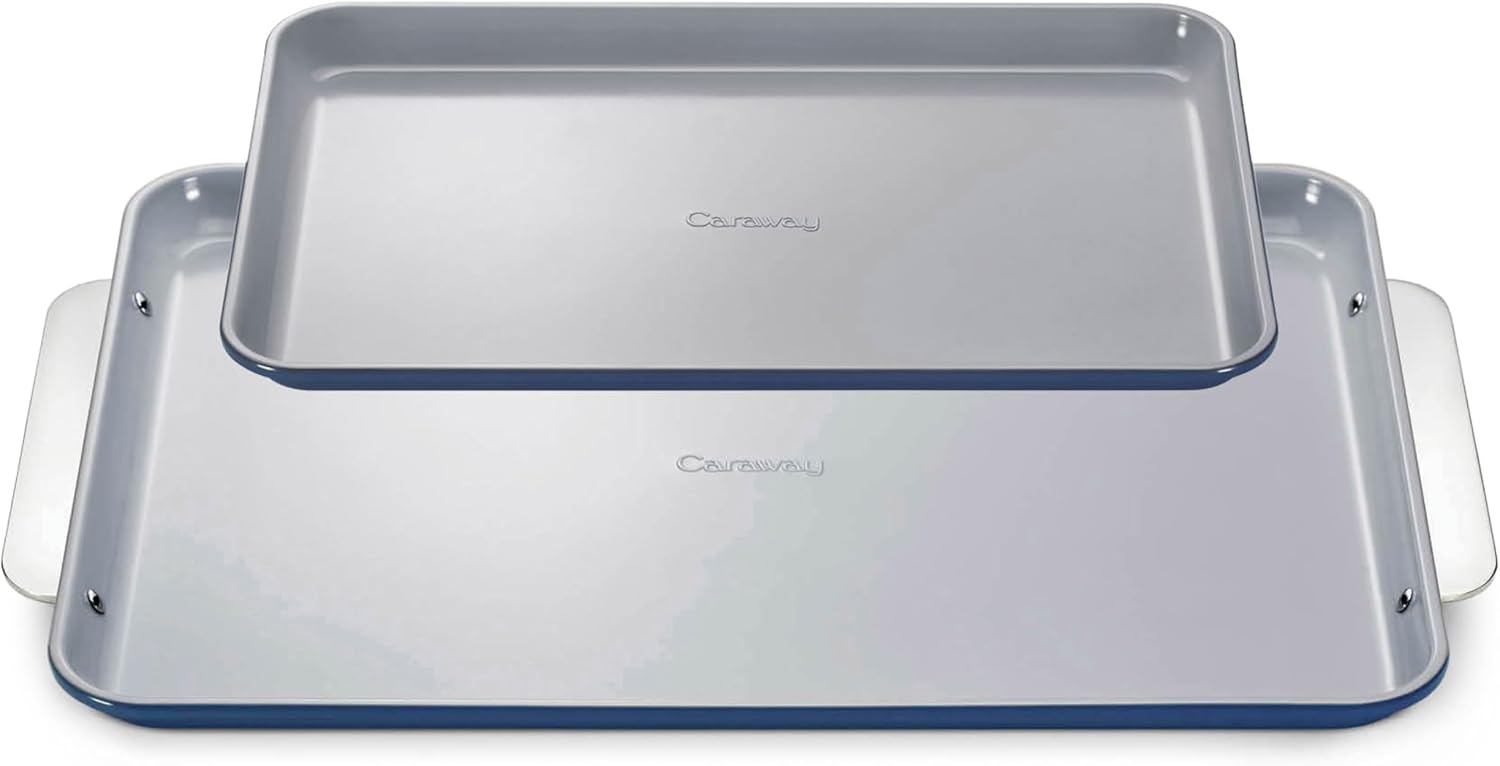 Caraway Non-Stick Ceramic Baking Sheet Duo for Healthy Baking