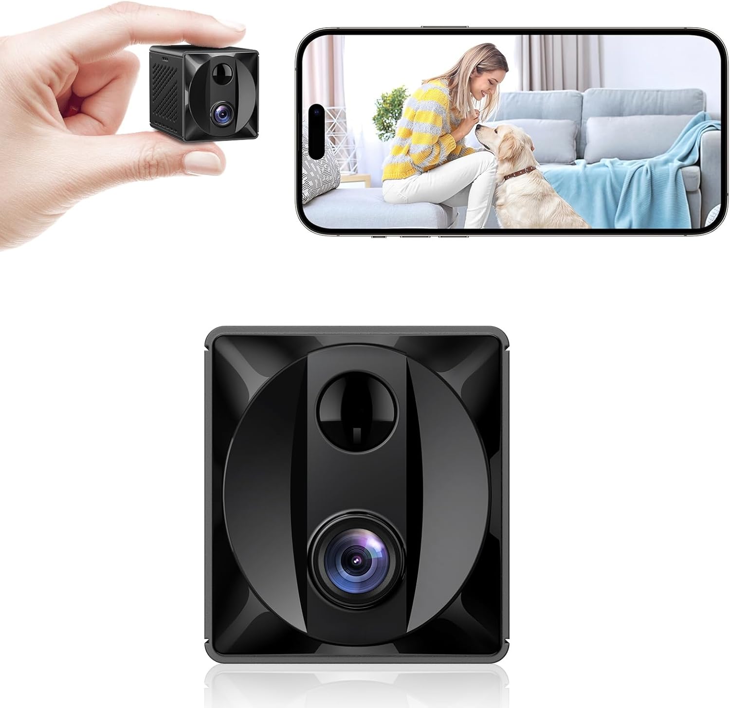 4K Mini Spy Cam: 100-Day Battery, WiFi, AI Motion Detect