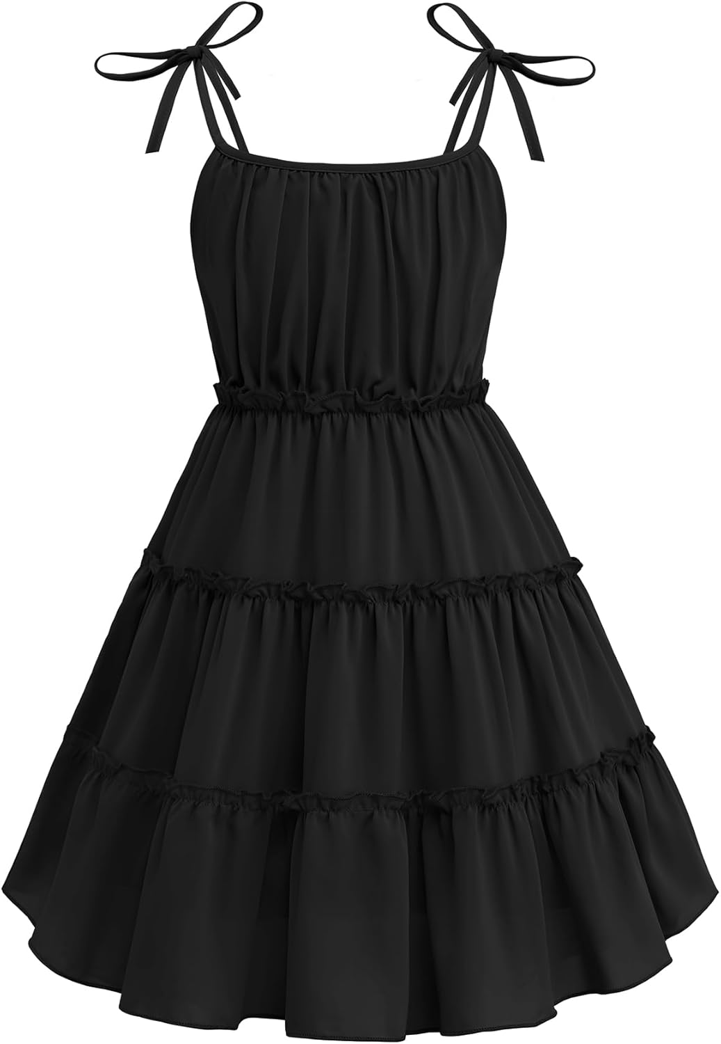 Arshiner Girls' Summer Sundress Boho Spaghetti Strap Dress