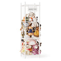 White Vertical Stuffed Animal Storage Organizer 15.8in Wide - Large