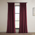 Heritage Plush Velvet Room Darkening Curtain Panel 50W x 120L - Dark