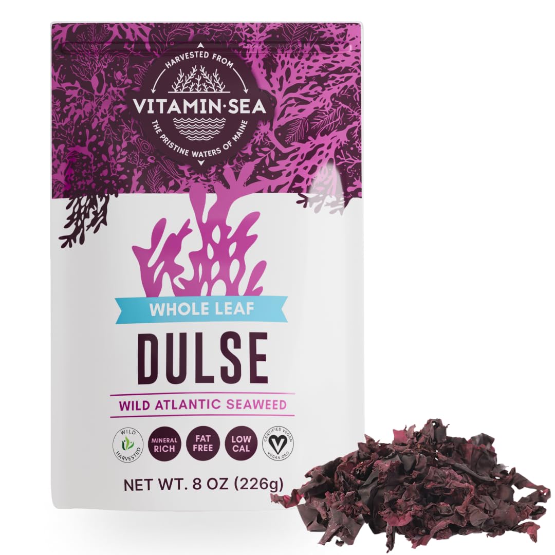 Dulse Dried Seaweed for Snacking, Seasoning & Thyroid Support