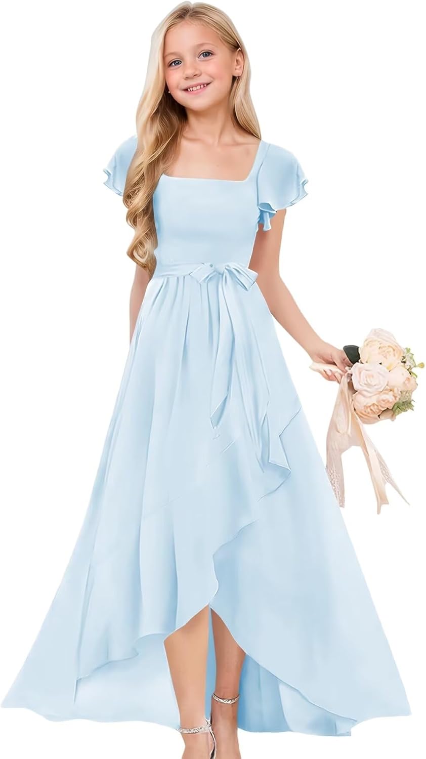 JISISANG Junior Bridesmaid Dresses for Elegant Weddings
