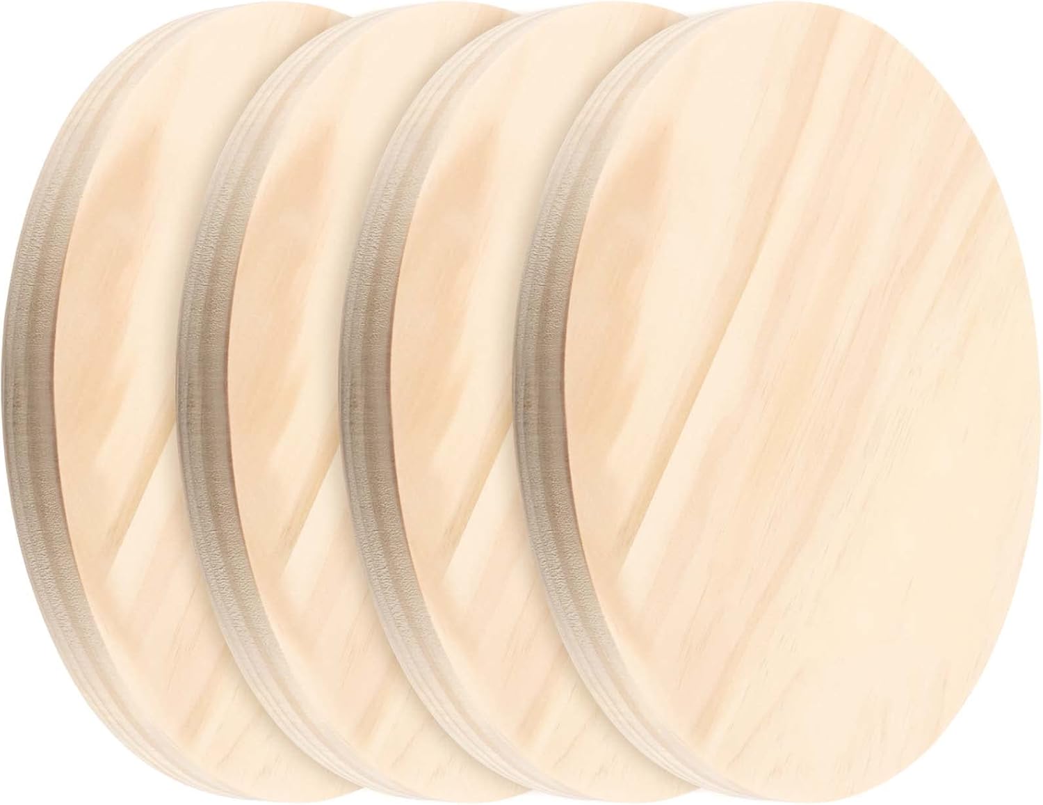 Natural Wood Circle Plaques for DIY Crafts and Home Decor