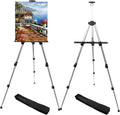 Art Painting Easel Stand Adjustable Tripod - Portable 17 to 66 in
