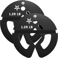 Fractional Weight Plates Set Steel and Rubber - Micro 1.25 to 5LB