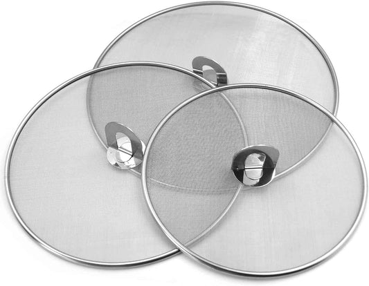 Stainless Steel Splatter Guards: Mess-Free Cooking!