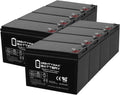 Mighty Max Battery ML7-12 12V 7.2AH SLA Pack of 8 - Reliable Power