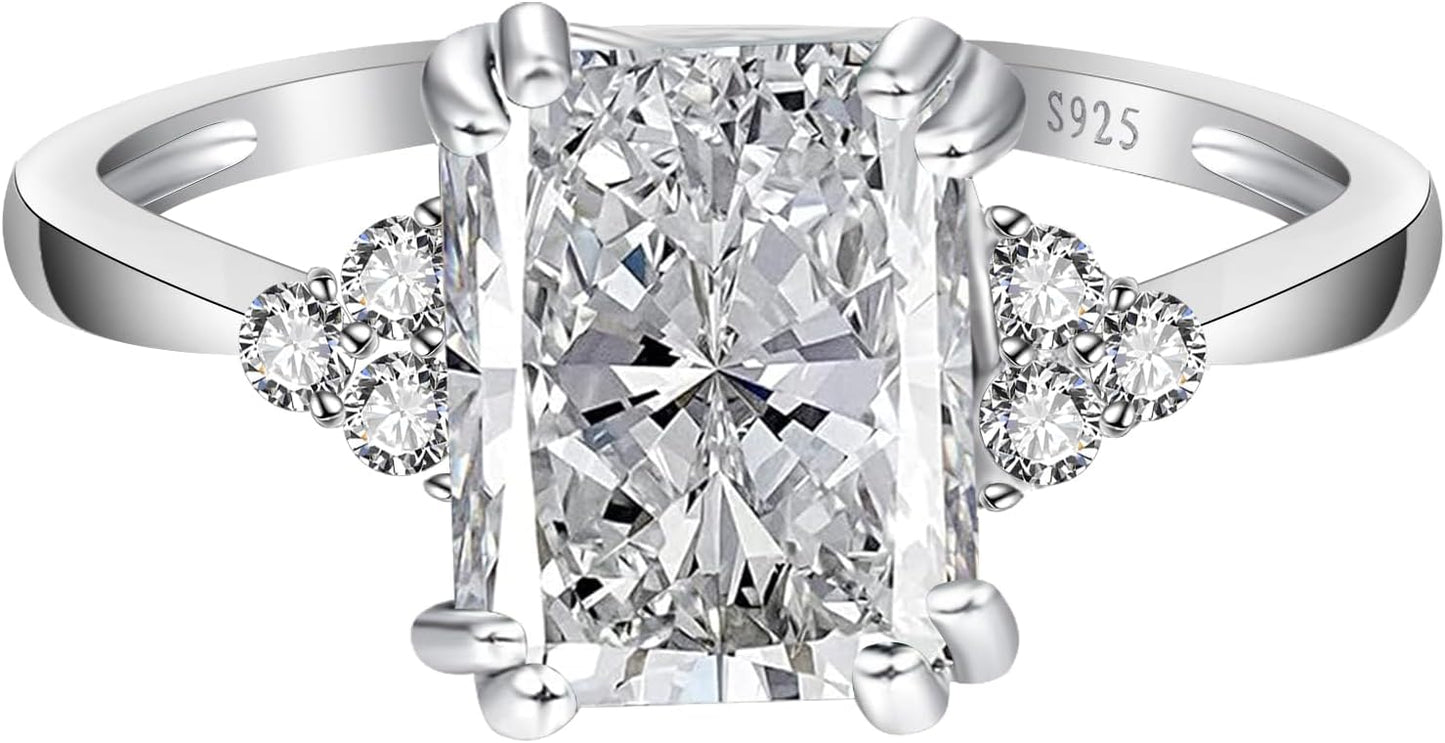 3.5ct Simulated Gemstone Ring in 925 Sterling Silver Design