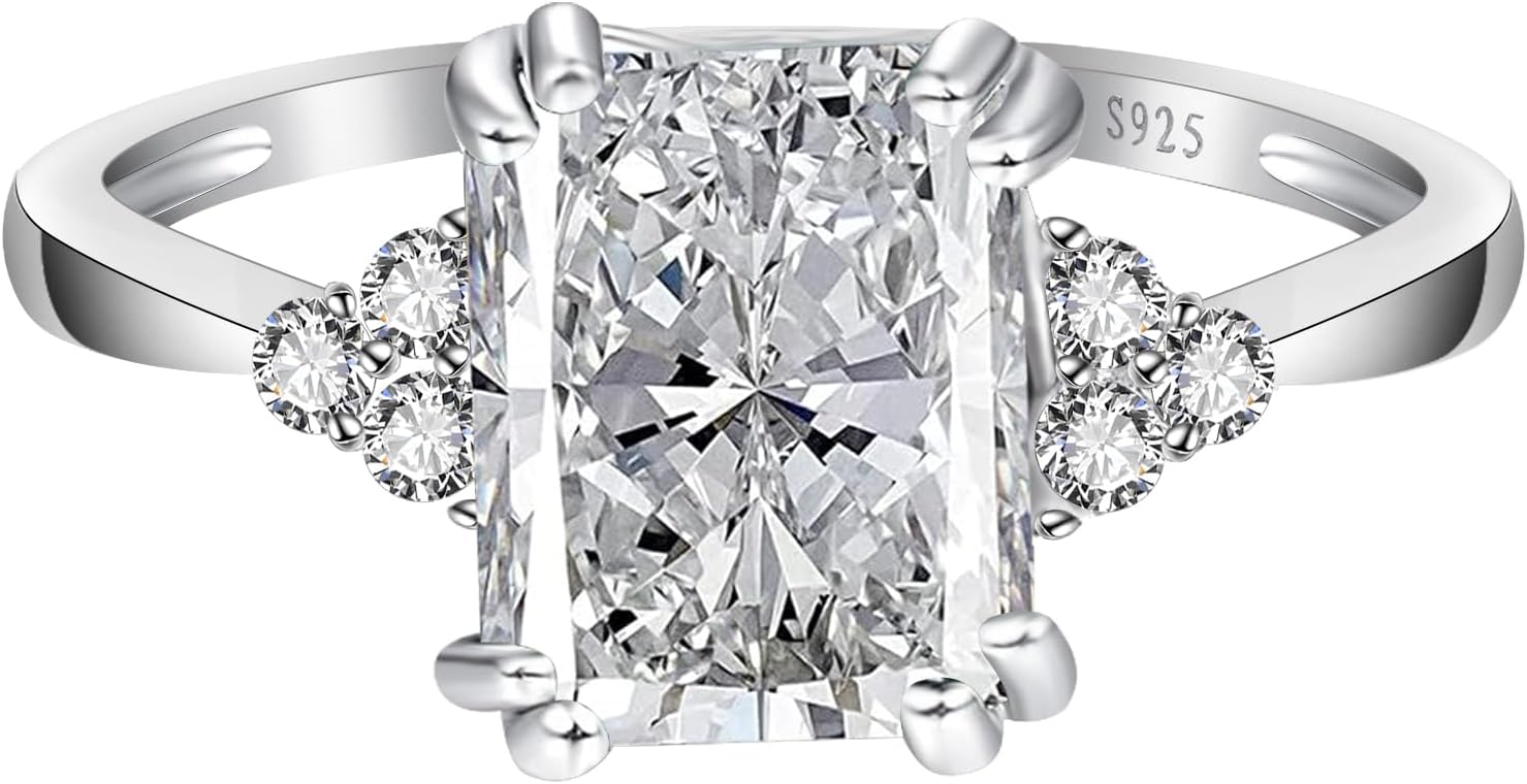 3.5ct Simulated Gemstone Ring in 925 Sterling Silver Design