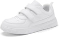 DSWED Unisex-Child Leather Lightweight Knit Running Sneakers for Kids