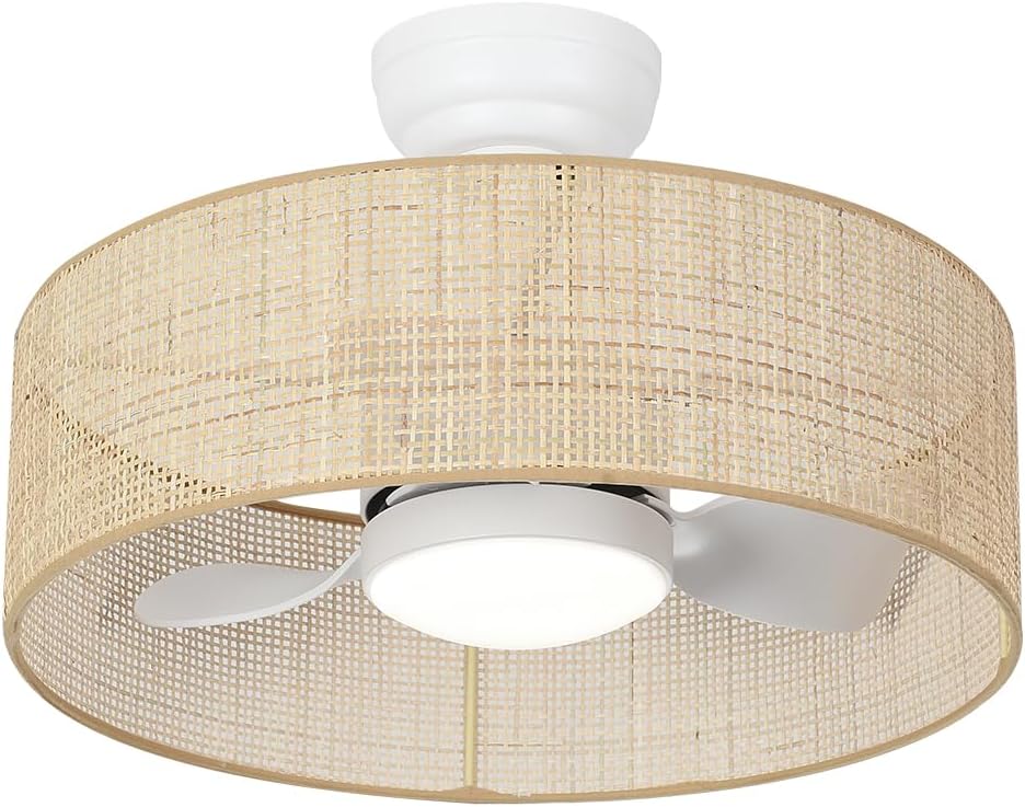 Eamonex 18W LED Dimmable Ceiling Fan with Light Fixture