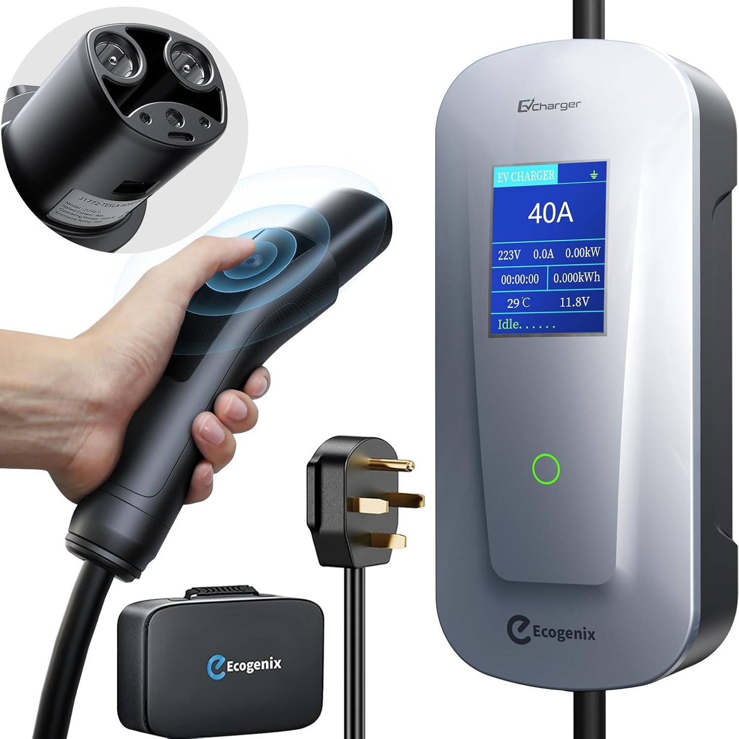 Tesla Charger Level 2 Fast Charging with 25ft Cable for All Models