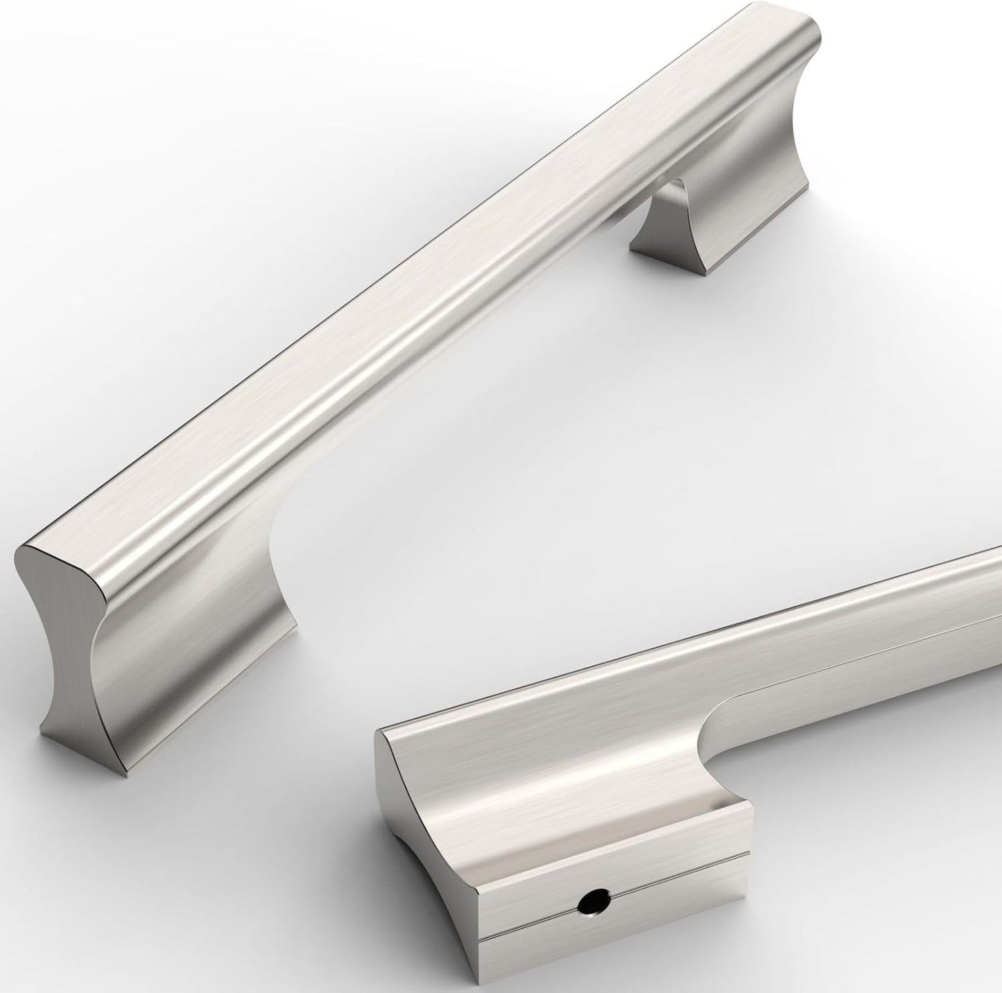 Asidrama 10 Pack 5 Inch Brushed Satin Nickel Cabinet Handles
