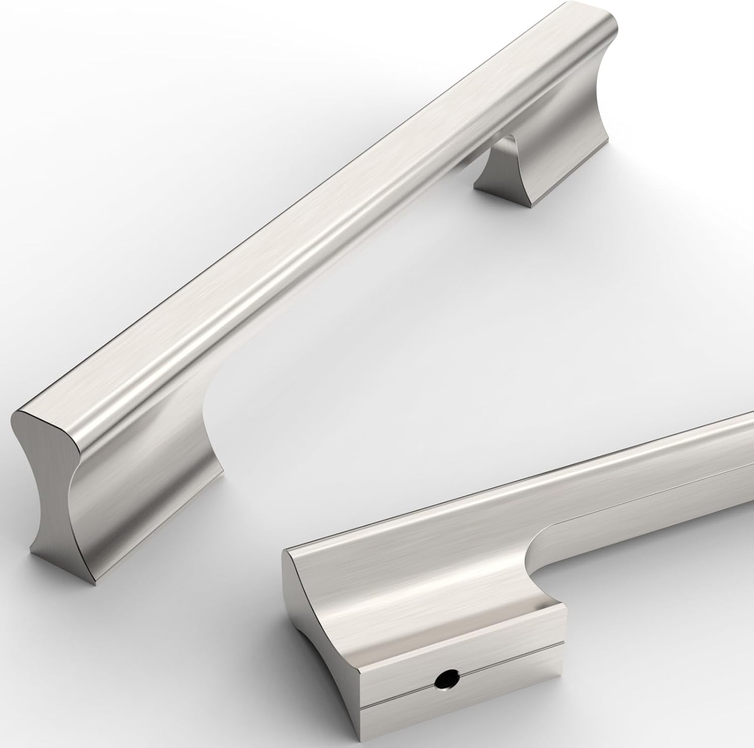 Asidrama 10 Pack 5 Inch Brushed Satin Nickel Cabinet Handles