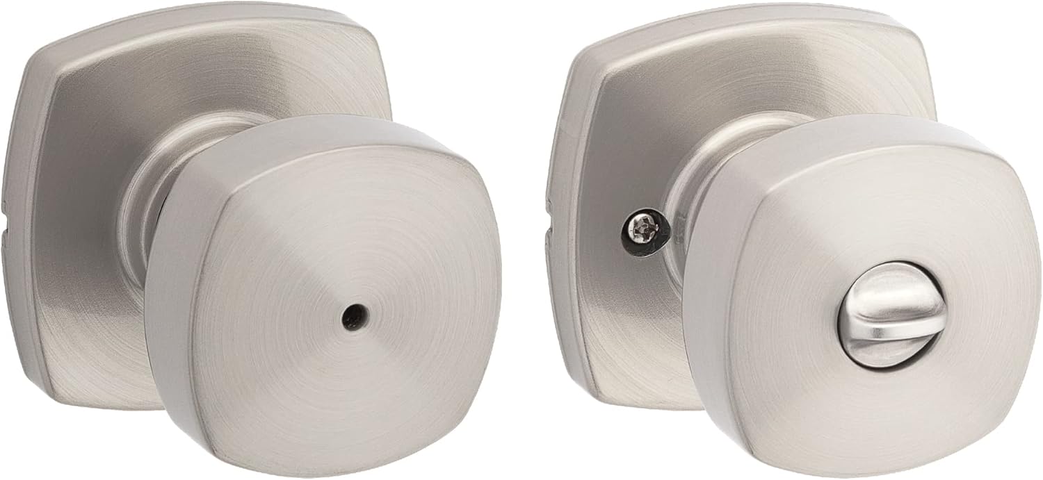Kwikset Arroyo Knob Interior Privacy Door Knob for Bedrooms