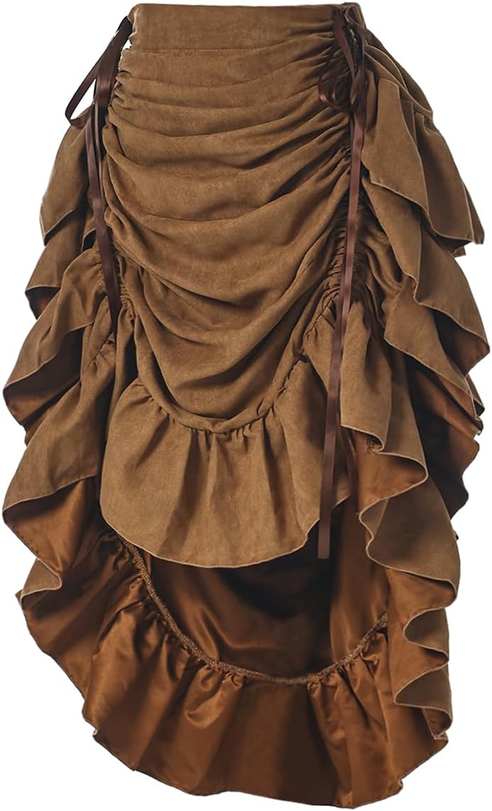 GRACEART Women's Victorian Steampunk Skirt for Pirate Costume