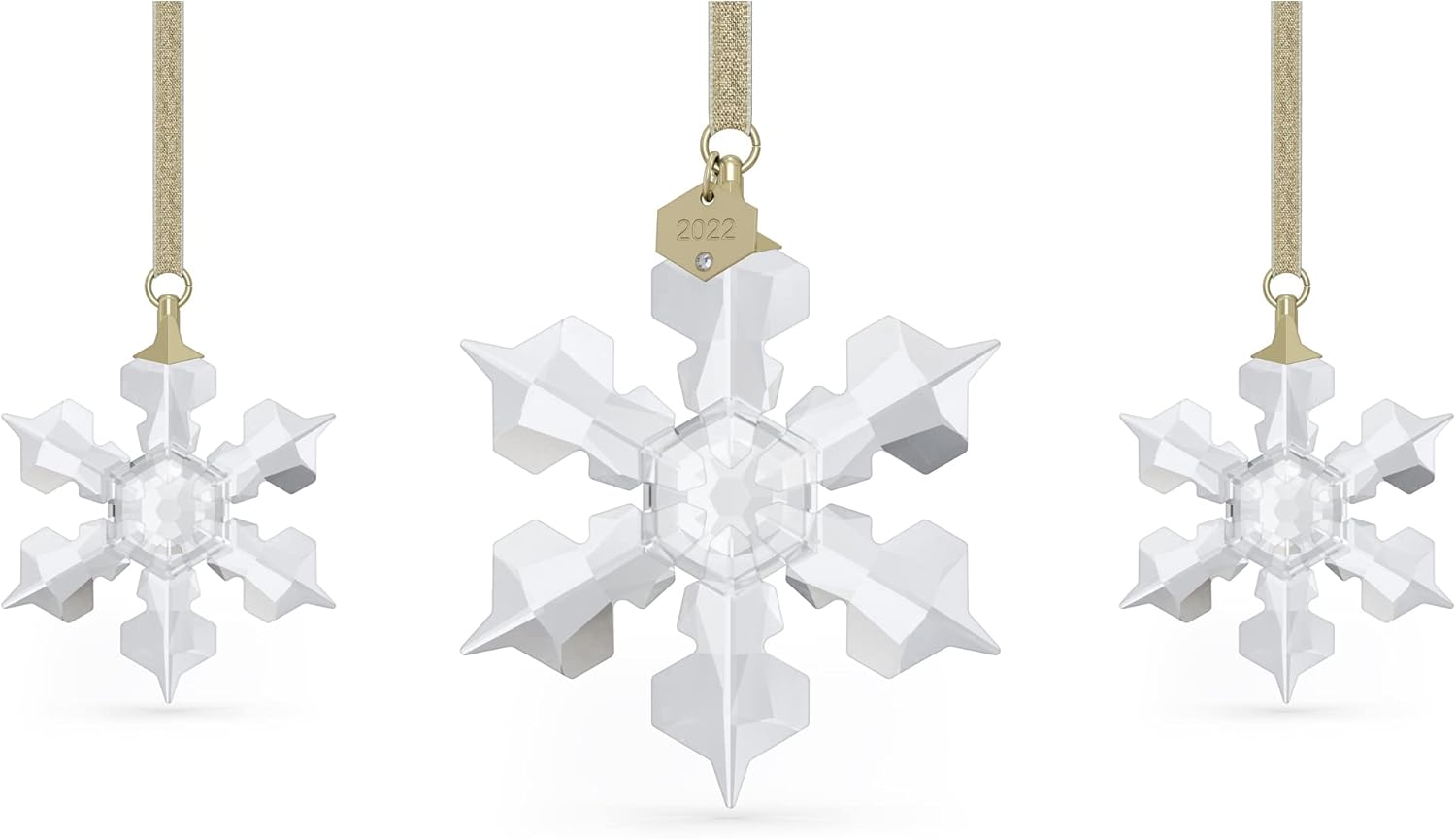 Swarovski Annual Edition Snowflake Ornaments Set for 2022
