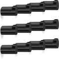 12 Pack Wood Wall Hooks Black - Heavy Duty Decorative Coat Hooks