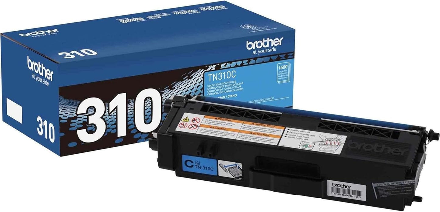 Brother TN310C Standard Yield Cyan Toner Cartridge for Quality Prints
