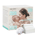 Ultra-Soft BabySoft Cotton Face Towels, Gentle Dry Wipes for Sensitive Skin